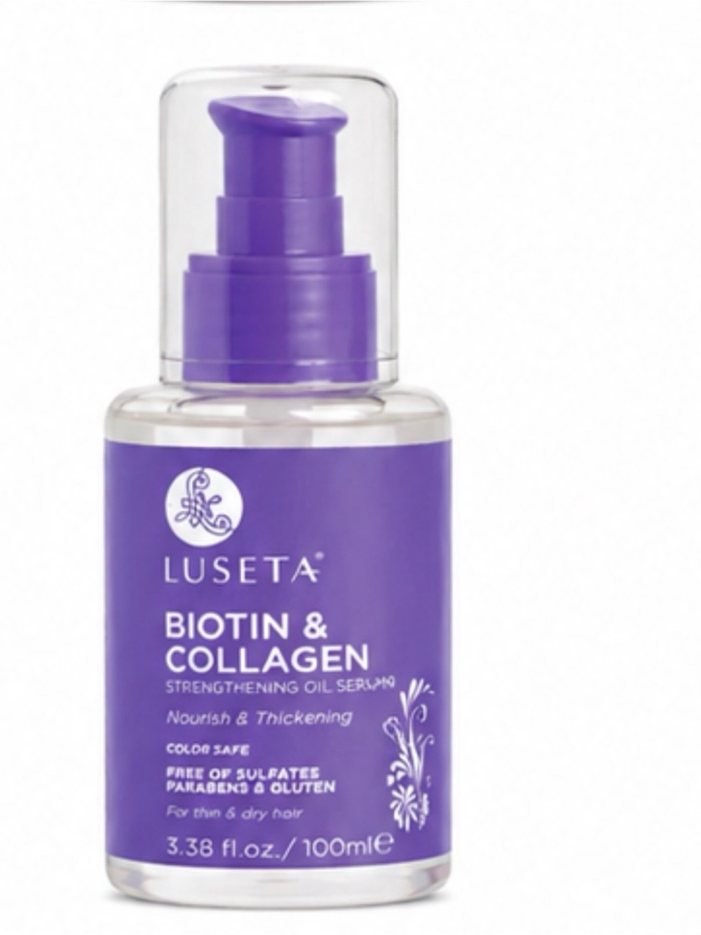 Luseta Biotin & Collagen Strengthening Oil Serum - Purple